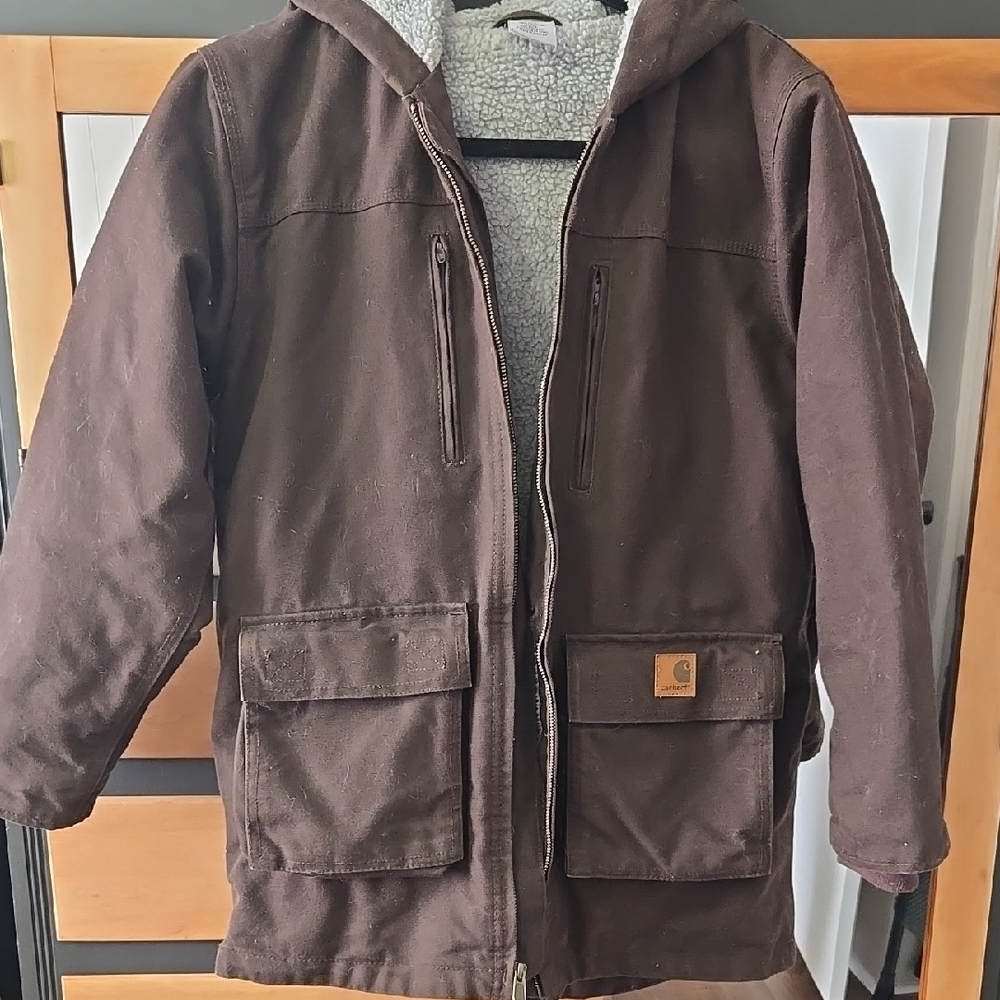 Carhartt Men's Brown Hooded Jacket